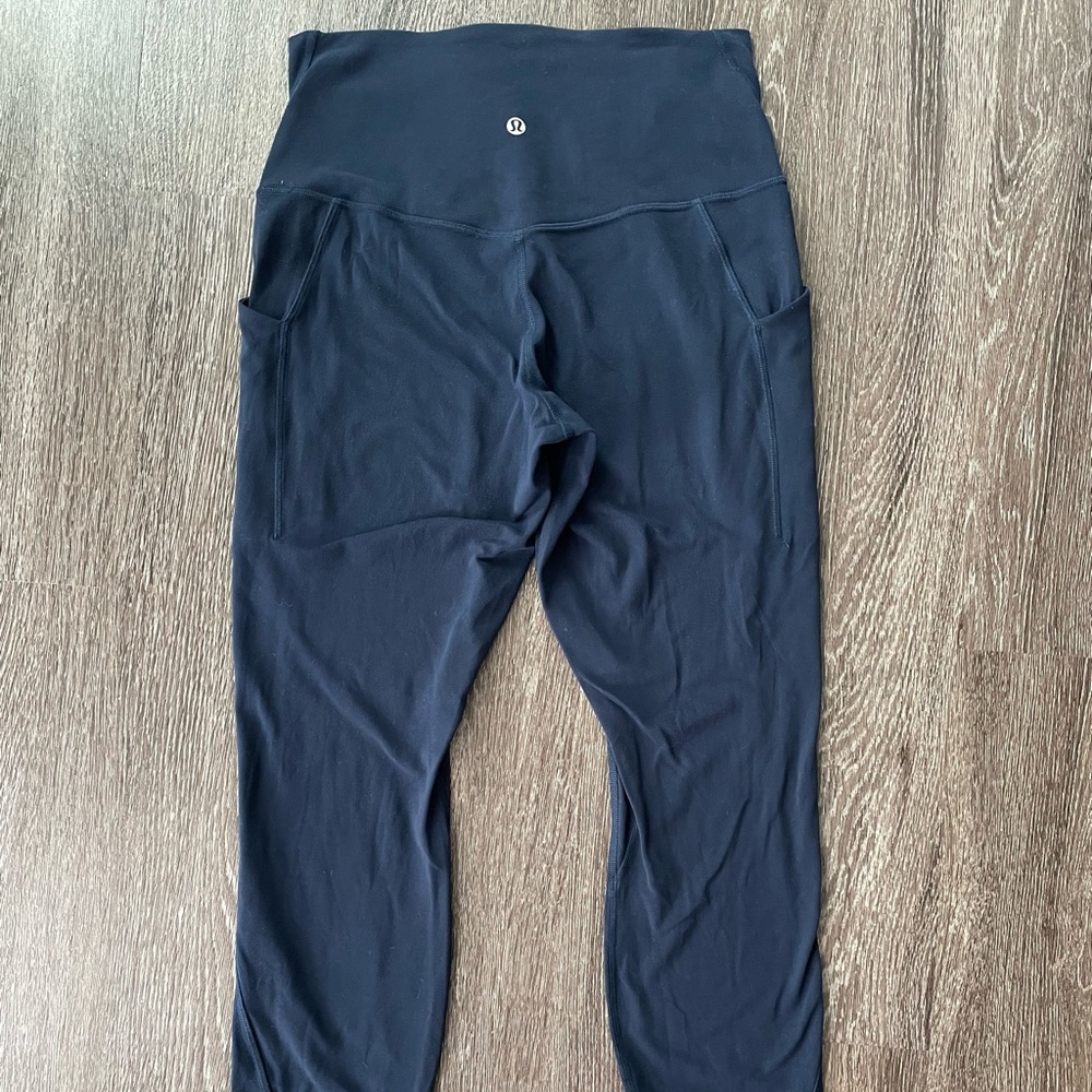 Navy Lululemon Align High-Rise Legging with Pockets 25”